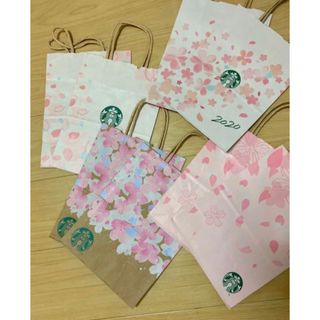 スターバックスコーヒー(Starbucks Coffee)の2/末〆◎桜スタバ紙袋限定デザイン包装プレゼント菓子ギフトイケア無印カフェ好(ノベルティグッズ)