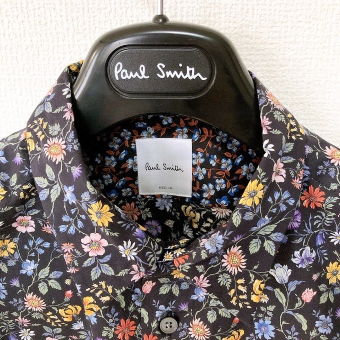 ポールスミス シャツ 花柄 ネイビー系 長袖 【限定セール