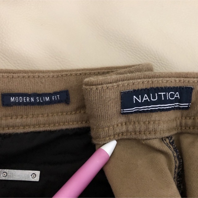 NAUTICA(ノーティカ)の【ノーティカ】ボトムス　パンツ　ブラウン　W34 茶色　ワンポイントロゴ　19 メンズのパンツ(その他)の商品写真