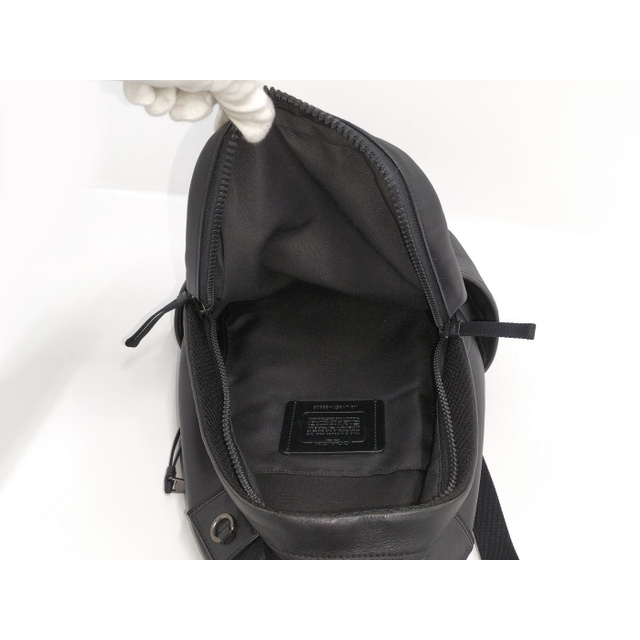 COACH ボディバッグ レザー ブラック 89908 COACH ボディバッグ レザー ブラック 89908