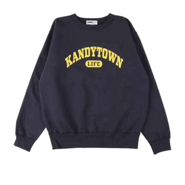 【値引不可】kandytown COLLEGE LOGO  NAVY Mサイズ