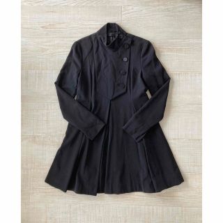 ジルスチュアート(JILLSTUART)のジルスチュアート✨ ナポレオンプリーツワンピース ブラック美品(ひざ丈ワンピース)