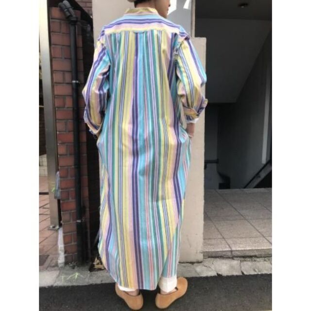 美品　BEAMSBOY マルチストライプ　シャツワンピース