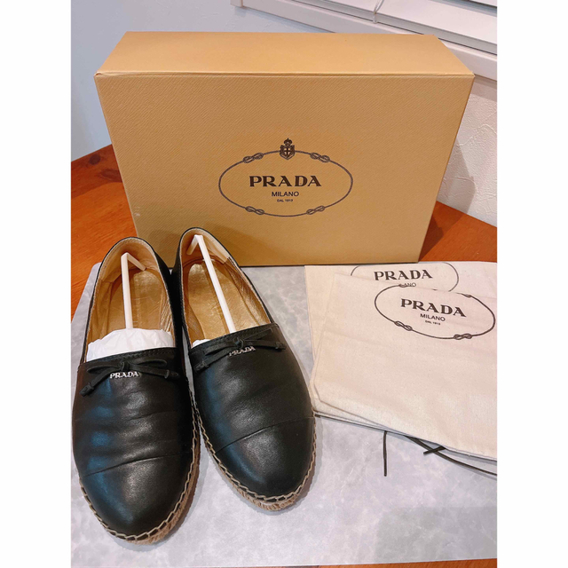 PRADA☆リボンエスパドリーユ　スリッポン