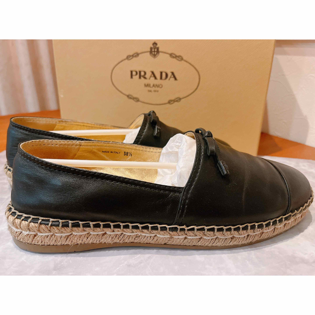 PRADA☆リボンエスパドリーユ　スリッポン