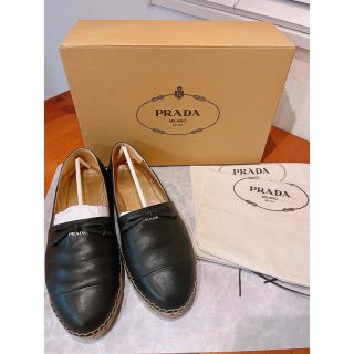 プラダ(PRADA)のPRADA☆リボンエスパドリーユ　スリッポン(サンダル)