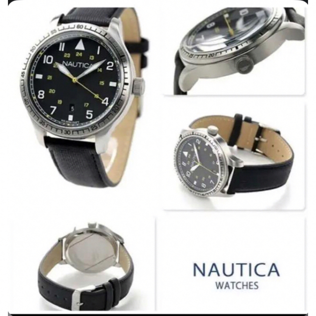 D nautica ノーティカ 時計 腕時計 レザー ミリタリー バンド