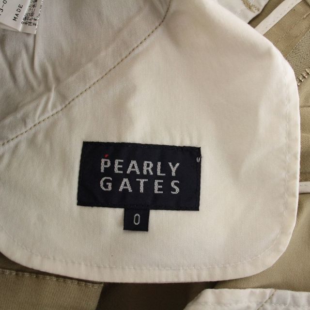 PEARLY GATES(パーリーゲイツ)のパーリーゲイツ PEARLY GATES ショートパンツ 0 XS ベージュ レディースのパンツ(ショートパンツ)の商品写真
