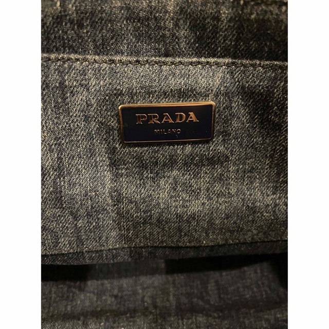 PRADA(プラダ)の専用！PRADA カナパ　スタッズデニム レディースのバッグ(トートバッグ)の商品写真