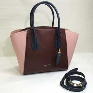 ケイトスペードニューヨーク(kate spade new york)のkate spade 2WAY ショルダーバッグ レザー ボルドー ピンク(その他)