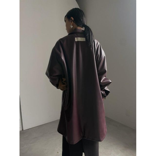 新品 N.HOOLYWOOD for AMERI フェイクレザーシャツジャケット 新品