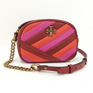 トリーバーチ(Tory Burch)のTORY BURCH チェーンショルダーバッグ レザー レッド オレンジ(ショルダーバッグ)