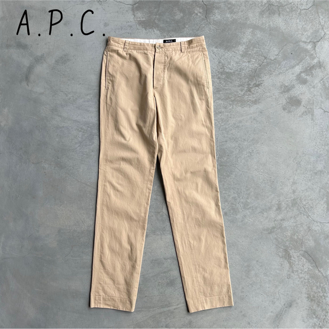 A.P.C(アーペーセー)のA.P.C.  アーペーセー チノパン イタリア製生地 ベージュ XS メンズのパンツ(チノパン)の商品写真