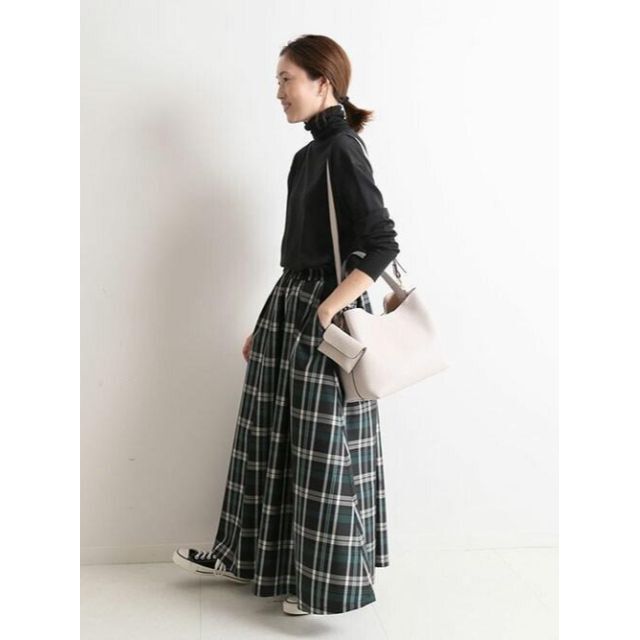 SLOBE IENA - 美品 SLOBE IENA タフタランダムタックスカートの SLOBE IENA - 美品 SLOBE IENA タフタランダムタックスカートの