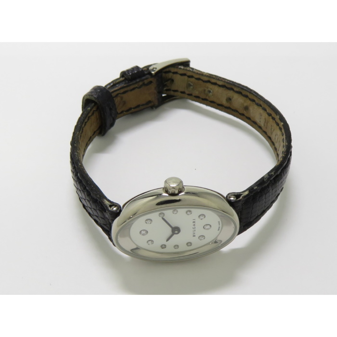 BVLGARI(ブルガリ)のBVLGARI レディース 腕時計 オーバル クオーツ K18WG 12P レディースのファッション小物(ベルト)の商品写真