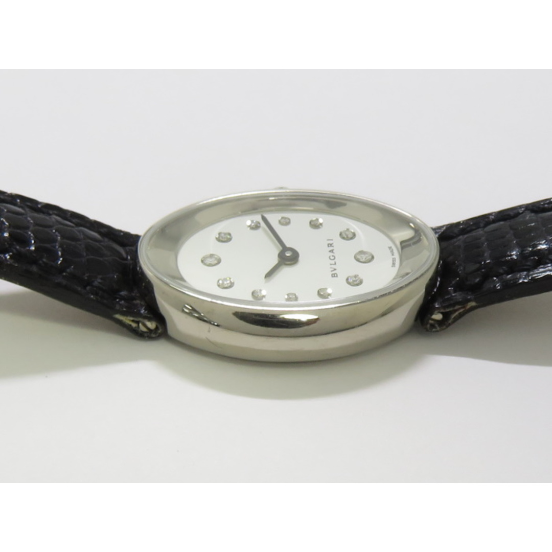 BVLGARI(ブルガリ)のBVLGARI レディース 腕時計 オーバル クオーツ K18WG 12P レディースのファッション小物(ベルト)の商品写真