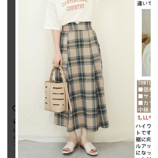 シマムラ(しまむら)のterawear emu 4L チェックスカート(ロングスカート)