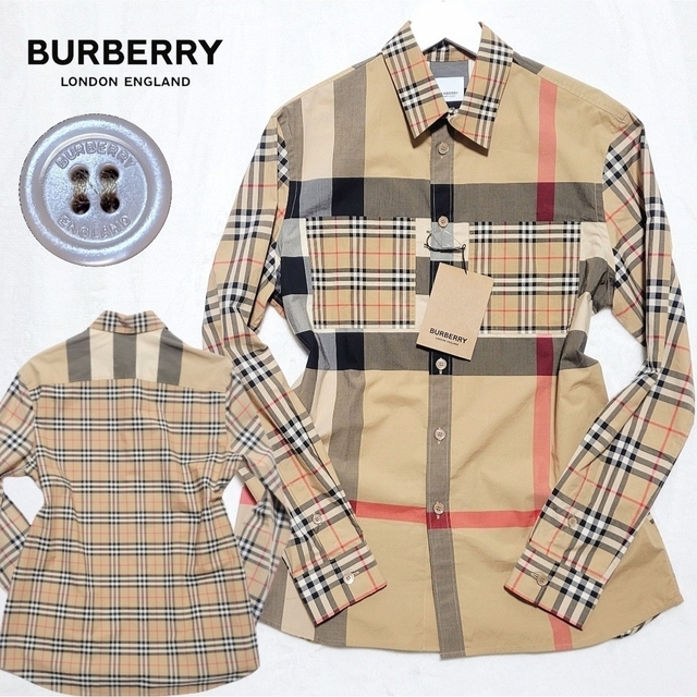 BURBERRY ノバチェックシャツ パッチワーク リミテッド‼️-