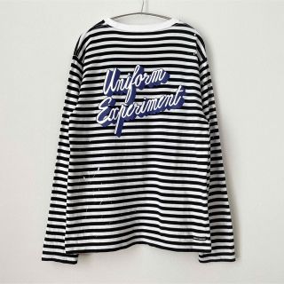 ユニフォームエクスペリメント(uniform experiment)のuniform experiment UE-170060 美品 ボーダー(Tシャツ/カットソー(七分/長袖))