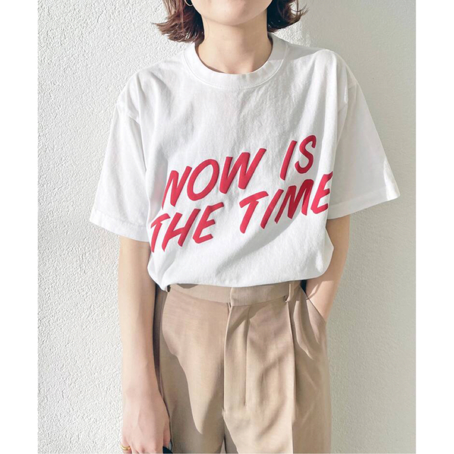 Spick & Span(スピックアンドスパン)のSpick and Span Letter Boy x Spick Tシャツ   レディースのトップス(Tシャツ(半袖/袖なし))の商品写真