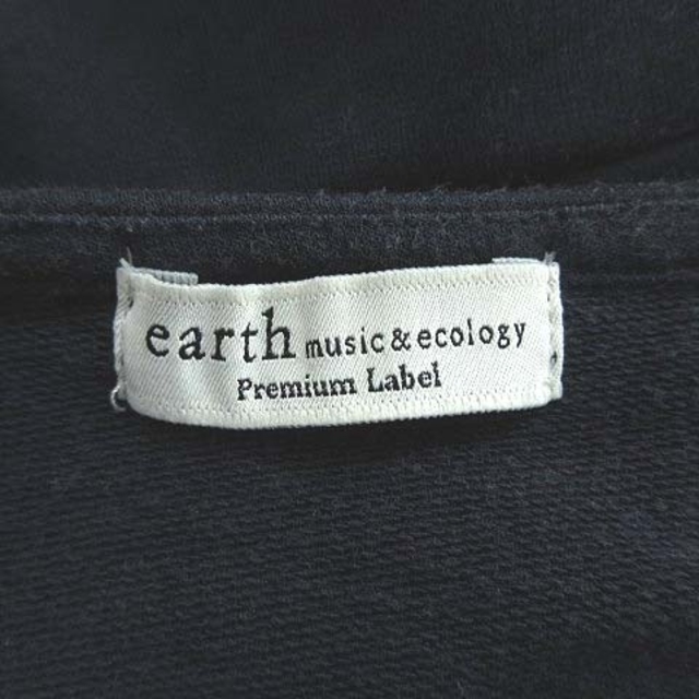 earth music & ecology(アースミュージックアンドエコロジー)のアースミュージック&エコロジー カットソー フレンチスリーブ レース F 紺 レディースのトップス(カットソー(半袖/袖なし))の商品写真