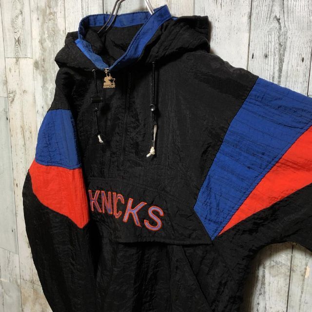 STARTER NBA KNICKS 刺繍 アノラック 中綿ナイロンジャケット