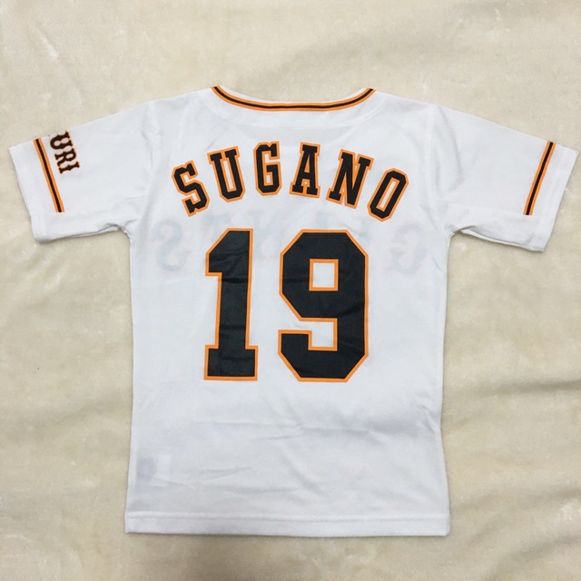 色移り有り アンダーアーマー 菅野智之 ユニフォームTシャツ キッズ