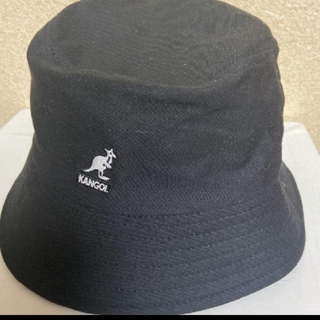 カンゴール(KANGOL)のカンゴール 新品未使用品 帽子 バケットハット ブラック M 男女兼用(ハット)