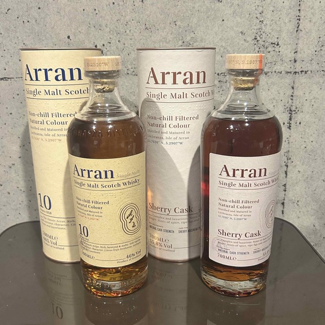 【新品】希少品　THE ARRAN(アラン) 10年　ウイスキー700ml　2本