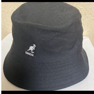 カンゴール(KANGOL)のカンゴール バケットハット ブラックM 新品未使用品 男女兼用(ハット)