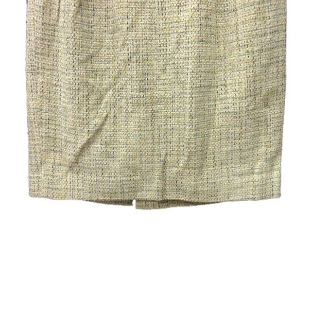INED(イネド)のイネド INED スカート ミニ チェック ツイード 7 黄色 クリーム レディースのスカート(ミニスカート)の商品写真