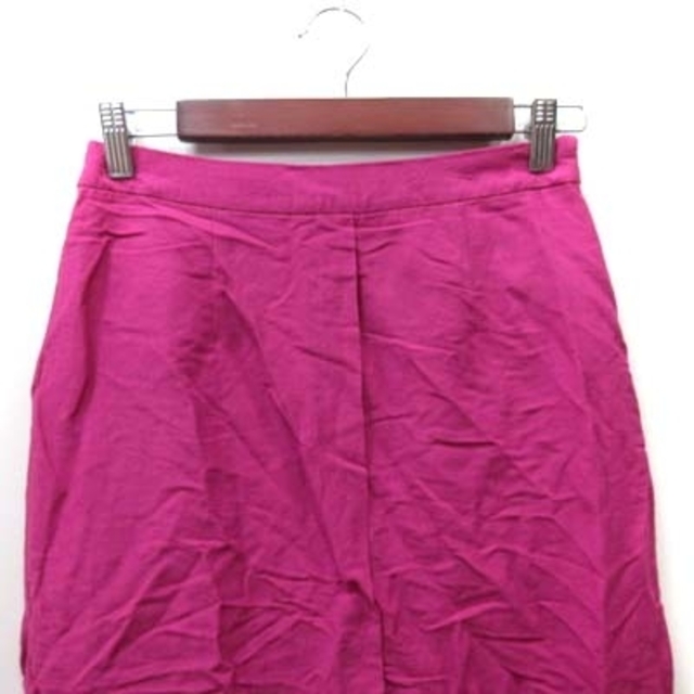 AG by aquagirl(エージーバイアクアガール)のエージーバイアクアガール タイトスカート ミモレ ロング 麻 リネン ピンク レディースのスカート(ロングスカート)の商品写真