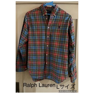 ラルフローレン(Ralph Lauren)のRALPH LAUREN 長袖ボタンダウンシャツ　ユニセックス　Lサイズ(シャツ/ブラウス(長袖/七分))