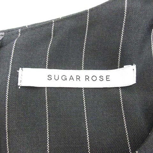 Sugar Rose(シュガーローズ)のシュガーローズ パンツ オールインワン ノースリーブ F チャコールグレー 白 レディースのパンツ(サロペット/オーバーオール)の商品写真