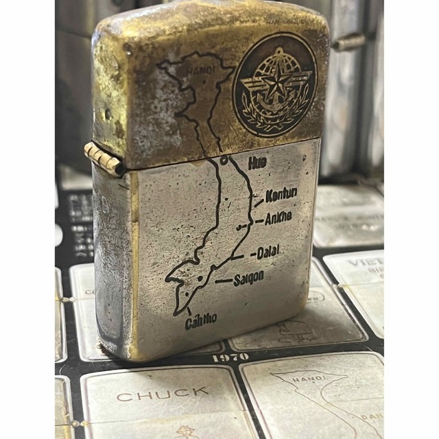 【ベトナムZIPPO】本物 1969年製ベトナムジッポー「ベトナム地図」1969