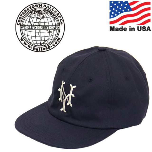 UNITED ARROWS(ユナイテッドアローズ)のCooperstown Ball Cap キャップ 帽子 NY ブラック メンズの帽子(キャップ)の商品写真