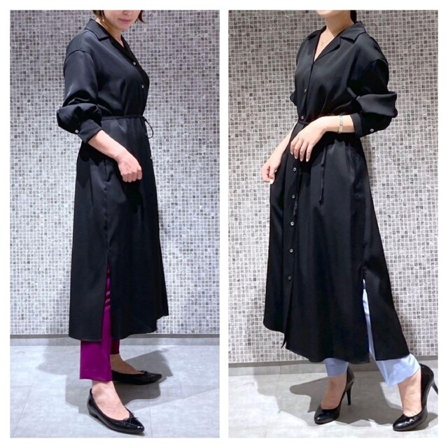 【新品】2021aw theoryluxe　【洗える】とろみ3wayシャツドレス