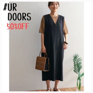 アーバンリサーチドアーズ(URBAN RESEARCH DOORS)の★新品未使用タグ付き★UR DOORS＊リネンコットンジャンパースカート(その他)