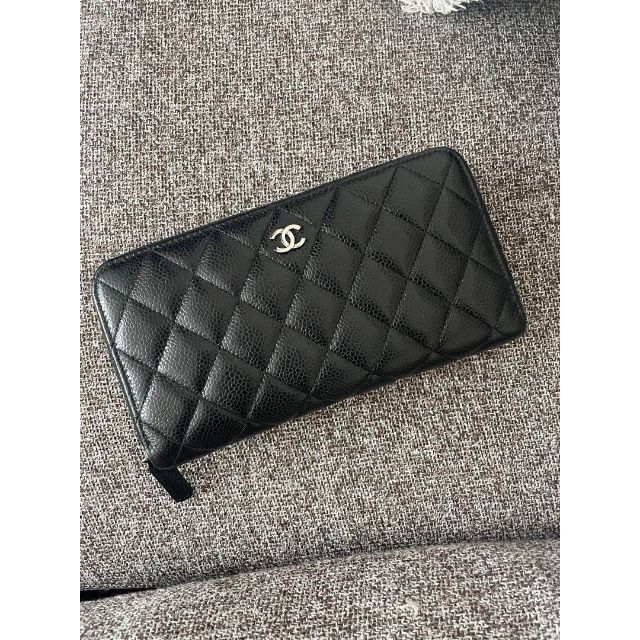 定番人気定番 CHANEL シャネル 長財布 マトラッセ 黒×シルバーの通販 by ブランディア｜シャネルならラクマ