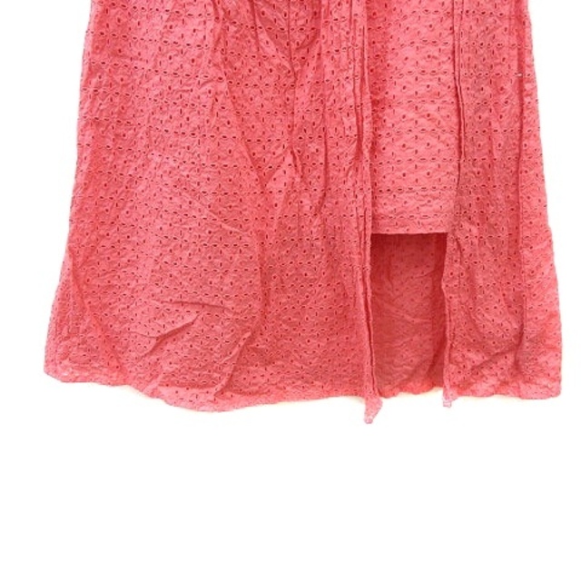 Lily Brown(リリーブラウン)のリリーブラウン フレアスカート ミモレ ロング 刺繍 カットワーク 0 ピンク レディースのスカート(ロングスカート)の商品写真