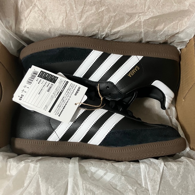 adidas SAMBA LEATHER 新品 24.5 アディダス サンバ