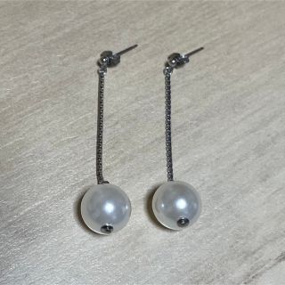 【パール チェーン ピアス】 (ピアス)