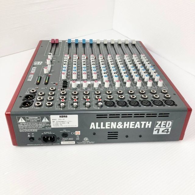 KORG(コルグ)の美品！　コルグ　ALLEN&HEATH USB搭載・多用途ミキサー ZED-14 楽器のレコーディング/PA機器(ミキサー)の商品写真