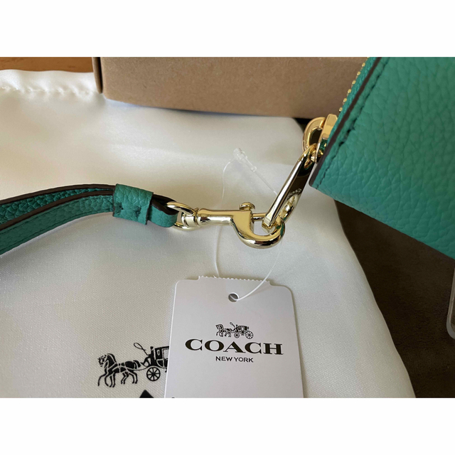 ロング ジップ アラウンド ウォレット 長財布 ケリーグリーン COACH