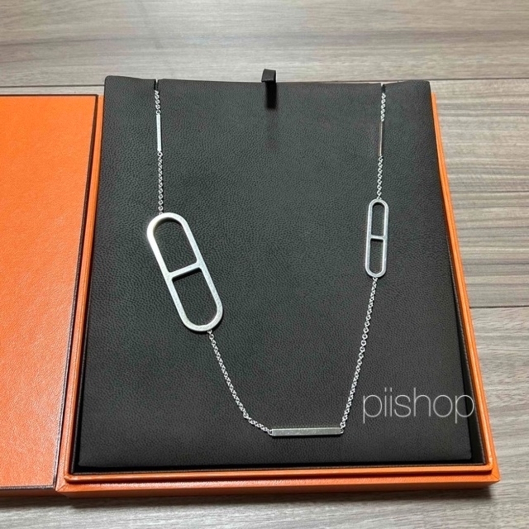 エルメス HERMES ネックレス エヴァーシェーヌダンクル 115cm ピアス