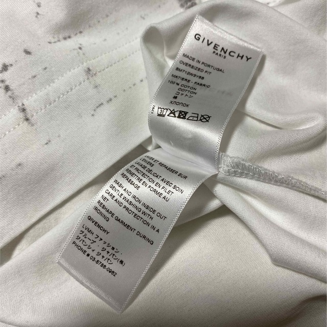 新品 本物 正規品 GIVENCHY ジバンシー メンズ Tシャツ ロゴ 白