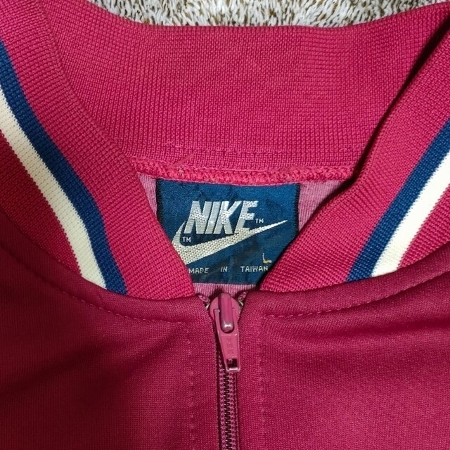 80〜90s Nike 紺タグ　ピンク　黒色　トラックジャケット　ジャージ