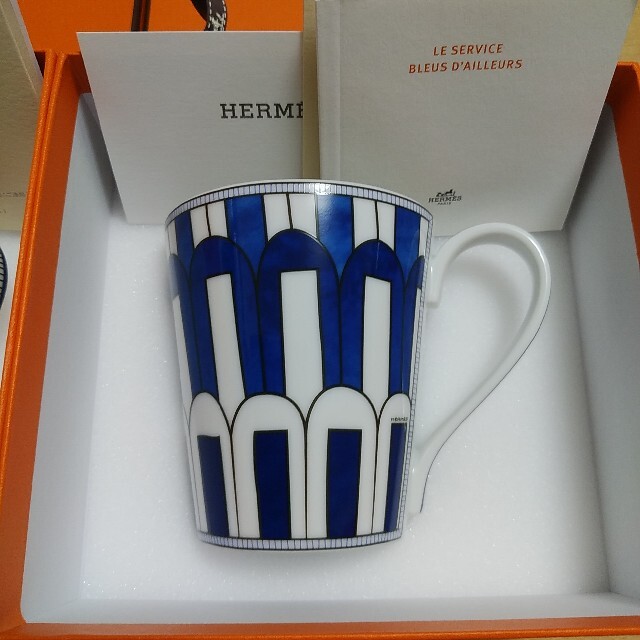 Hermes(エルメス)のエルメス　ブルーダイユール　マグカップ インテリア/住まい/日用品のキッチン/食器(グラス/カップ)の商品写真