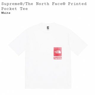 シュプリーム(Supreme)の白 S Supreme North Face ポケット Tシャツ ノースフェイス(Tシャツ/カットソー(半袖/袖なし))