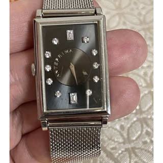 《美品　稼動品》　アンテプリマ　フラワー　ラインストーン　防水　レディース腕時計